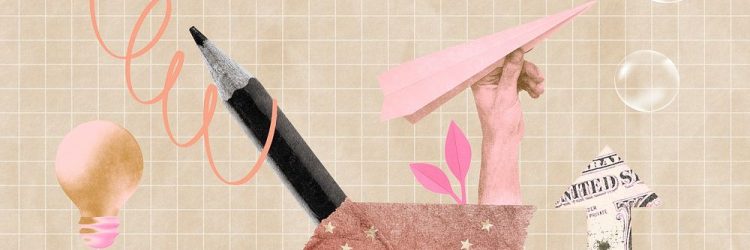 Creative content background, business marketing remixed media